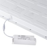 KANLUX 33174 | Blingo Kanlux spušteni plafon, stropne svjetiljke, visilice BACKLITE LED panel četvrtast 1x LED 3800lm 4000K IP44/20 bijelo