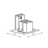 KANLUX 33236 | Tear Kanlux element sustava - zatvarač rezervni dijelovi bijelo