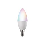 KANLUX 33644 | E14 4,9W -> 40W Kanlux oblik svijeće C37 LED izvori svjetlosti smart rasvjeta 470lm 2700 <-> 6500K sa podešavanjem temperature boje, promjenjive boje, spajanje na Wi-Fi, Bluetooth 180° CRI>80