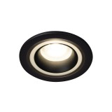 KANLUX 37250 | Feline Kanlux ugradbena svjetiljka okrugli bez grla Ø90mm 1x MR16 / GU5.3 / GU10 crno