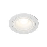 KANLUX 37253 | Feline Kanlux ugradbena svjetiljka okrugli bez grla Ø90mm 1x MR16 / GU5.3 / GU10 bijelo