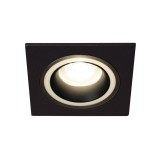 KANLUX 37256 | Feline Kanlux ugradbena svjetiljka četvrtast bez grla 92x92mm 1x MR16 / GU5.3 / GU10 crno