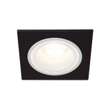 KANLUX 37258 | Feline Kanlux ugradbena svjetiljka četvrtast bez grla 92x92mm 1x MR16 / GU5.3 / GU10 crno, bijelo