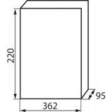 KANLUX 3834 | Kanlux zidna radjelna kutija DIN35, 18P pravotkutnik IP40 IK06 bijelo, smeđe