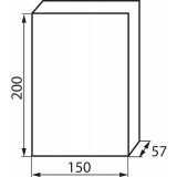 KANLUX 3841 | Kanlux ugradna razdjelna kutija DIN35, 6P pravotkutnik IP40 IK06 bijelo, smeđe