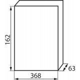 KANLUX 3854 | Kanlux zidna radjelna kutija DIN35, 18P pravotkutnik IP30 IK06 bijelo