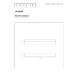 LUCIDE 04205/12/12 | Jasper Lucide zidna svjetiljka 1x LED 860lm 3000K IP44 satenski nikal, opal