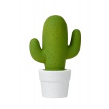 LUCIDE 13513/01/33 | Cactus Lucide stolna svjetiljka 30,5cm s prekidačem 1x E14 bijelo, zeleno