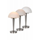 LUCIDE 17553/01/12 | Touch Lucide stolna svjetiljka 42cm sa dodirnim prekidačem 1x E14 krom saten, opal