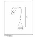 LUCIDE 18650/03/30 | Zozy Lucide stolna svjetiljka 48,5cm sa tiristorskim prekidačem fleksibilna 1x LED 300lm 3000K crno