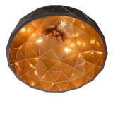 LUCIDE 21409/60/30 | Otona Lucide visilice svjetiljka s mogućnošću skraćivanja kabla 3x E27 crno