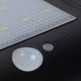 LUCIDE 22862/04/30 | Basic-LU Lucide zidna svjetiljka sa senzorom solarna baterija 1x LED 380lm 2700K IP44 crno