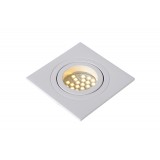 LUCIDE 22955/01/31 | TubeL Lucide ugradbena svjetiljka izvori svjetlosti koji se mogu okretati 92x92mm 1x GU10 bijelo