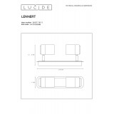 LUCIDE 26957/10/12 | Lennert Lucide spot svjetiljka elementi koji se mogu okretati 2x GU10 320lm 3000K krom