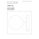 LUCIDE 28112/30/30 | Ceres-LU Lucide stropne svjetiljke svjetiljka 1x LED 2481lm 3000K crno, bijelo
