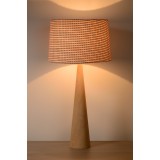 LUCIDE 30594/81/72 | Conos Lucide stolna svjetiljka 65cm sa prekidačem na kablu 1x E27 svijetlo drvo