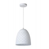 LUCIDE 43408/24/31 | Galla Lucide visilice svjetiljka s mogućnošću skraćivanja kabla 1x E27 bijelo