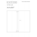 LUCIDE 48750/30/72 | Sytze Lucide podna svjetiljka 151cm sa tiristorskim prekidačem 6x LED 2400lm 3000K krom, drvo