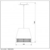 LUCIDE 78368/30/41 | Dolti Lucide visilice svjetiljka s mogućnošću skraćivanja kabla 1x E27 taupe, krom