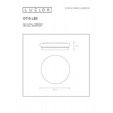 LUCIDE 79199/14/61 | Otis-LU Lucide stropne svjetiljke svjetiljka 1x LED 910lm 3000K opal