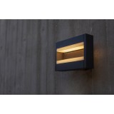 LUTEC 5107001118 | Conroy Lutec zidna svjetiljka četvorougaoni elementi koji se mogu okretati 1x LED 1300lm 3000K IP44 tamno siva, opal