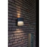 LUTEC 5193201118 | Lotus-LU Lutec zidna svjetiljka 1x LED 500lm 3000K IP54 antracit siva, prozirna