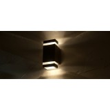 LUTEC 5605013118 | Focus-LUT Lutec zidna svjetiljka oblik cigle 1x LED 500lm 4000K IP44 antracit siva, prozirno