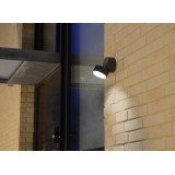LUTEC 5626001118 | Trumpet-LU Lutec zidna svjetiljka elementi koji se mogu okretati 1x LED 900lm 4000K IP54 tamno siva, opal