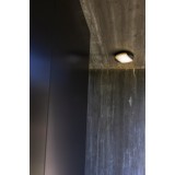 LUTEC 6303401118 | Sweep Lutec zidna, stropne svjetiljke svjetiljka okrugli sa podešavanjem temperature boje 1x LED 1600lm 3000 - 4000K IP54 tamno siva, opal