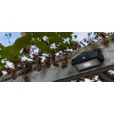 LUTEC 6910601335 | Arrow-LU Lutec zidna svjetiljka sa senzorom, s prekidačem solarna baterija 1x LED 180lm 5000K IP44 antracit siva, prozirno