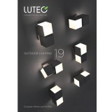 LUTEC 5193801118 | Cuba-LU Lutec zidna svjetiljka četvorougaoni elementi koji se mogu okretati 2x LED 1000lm 3000K IP54 tamno siva, opal