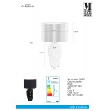 MARKSLOJD 106891 | Angela-MS Markslojd stolna svjetiljka 49cm sa prekidačem na kablu 1x E27 crno