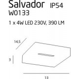 MAXLIGHT W0133 | SalvadorM Maxlight zidna svjetiljka 1x LED 390lm 3000K IP54 bijelo