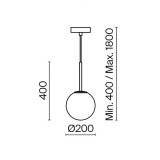 MAYTONI MOD321PL-01B1 | Basic-form Maytoni visilice svjetiljka crno mat
