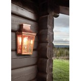 NORLYS 962CO | Chelsea Norlys zidna svjetiljka 1x E27 IP44 bakar, prozirno