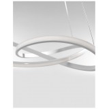 NOVA LUCE 1701101001 | Fusion-NL Nova Luce visilice svjetiljka oblik perece s mogućnošću skraćivanja kabla 1x LED 4081lm 3000K bijelo