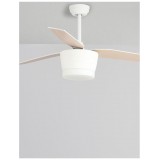 NOVA LUCE 5260261 | Monsoon Nova Luce ventilatorska lampa stropne svjetiljke daljinski upravljač s podešavanjem visine 1x LED 650lm 3000K bijelo, javor