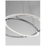 NOVA LUCE 8107402 | Livorno-NL Nova Luce visilice svjetiljka s mogućnošću skraćivanja kabla 1x LED 2010lm 3000K krom, kristal