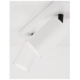 NOVA LUCE 9012291 | Tod Nova Luce spot svjetiljka elementi koji se mogu okretati 2x GU10 bijelo mat, crno