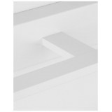 NOVA LUCE 9053121 | Mondrian Nova Luce zidna svjetiljka 1x LED 913lm 3000K IP44 bijelo mat