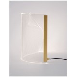 NOVA LUCE 9054401 | Siderno-NL Nova Luce stolna svjetiljka 20cm sa prekidačem na kablu 1x LED 348lm 3000K zlatno, prozirno