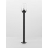NOVA LUCE 9060196 | Omika Nova Luce podna svjetiljka 97cm 1x E27 IP54 tamno siva, prozirno
