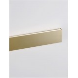 NOVA LUCE 9060612 | Seline Nova Luce zidna svjetiljka pravotkutnik 1x LED 1478lm 3000K IP44 zlatno