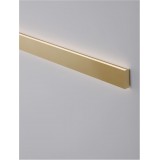 NOVA LUCE 9060912 | Seline Nova Luce zidna svjetiljka pravotkutnik 1x LED 2614lm 3000K IP44 zlatno