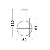 NOVA LUCE 9114861 | Arte-NL Nova Luce visilice svjetiljka - TRIAC jačina svjetlosti se može podešavati 1x LED 3360lm 3000K crno, bijelo