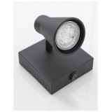 NOVA LUCE 9155712 | Dublin Nova Luce spot svjetiljka s prekidačem elementi koji se mogu okretati 1x GU10 crno