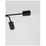NOVA LUCE 9156306 | Granso Nova Luce stropne svjetiljke svjetiljka 6x E27 crno