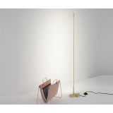 NOVA LUCE 9180726 | Raccio Nova Luce podna svjetiljka 140cm sa nožnim prekidačem elementi koji se mogu okretati 1x LED 1211lm 3000K zlatno, bijelo