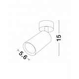 NOVA LUCE 9184312 | Wan Nova Luce spot svjetiljka elementi koji se mogu okretati 1x GU10 crno mat