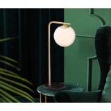 NOVA LUCE 9185361 | Alvarez Nova Luce stolna svjetiljka 51cm s prekidačem 1x E14 zlato mat, crno, opal
